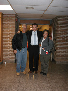 The Mayor with his cousins Ralph and Rebecca Bartone